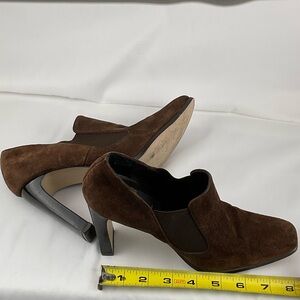 Bijou Luxe Chic Brown Suede Women's Heels